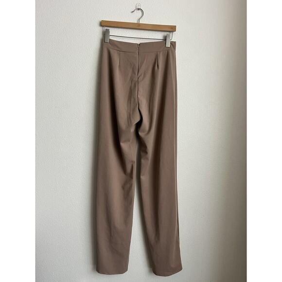 Fashion Nova victoria high waisted dress pants taupe Size XL NEW WOMENS - Picture 3 of 8